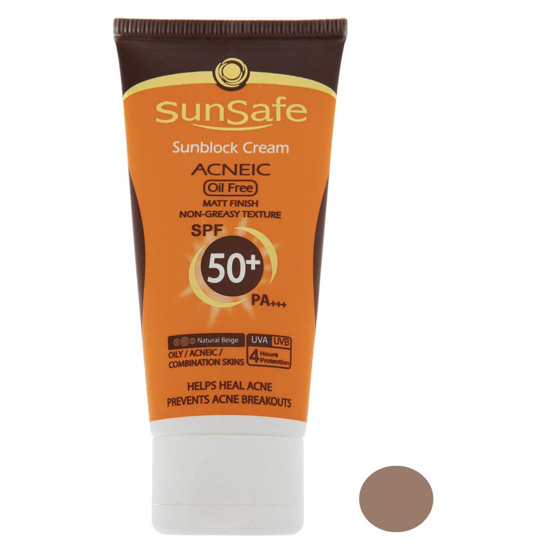 کرم ضد آفتاب فاقد چربی + 50 SPF سان سیف
Sunblock Cream ACNEIC