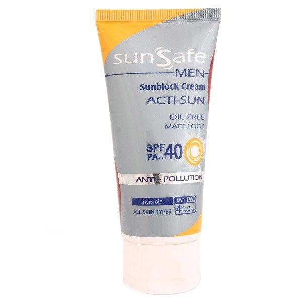 کرم ضد آفتاب آقایان 40 SPF سان سیف
Sunblock Cream MEN