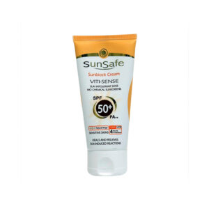 کرم ضد آفتاب فیزیکال پوست حساس + 50 SPF سان سیف
Sunblock Cream VITI-SENSE