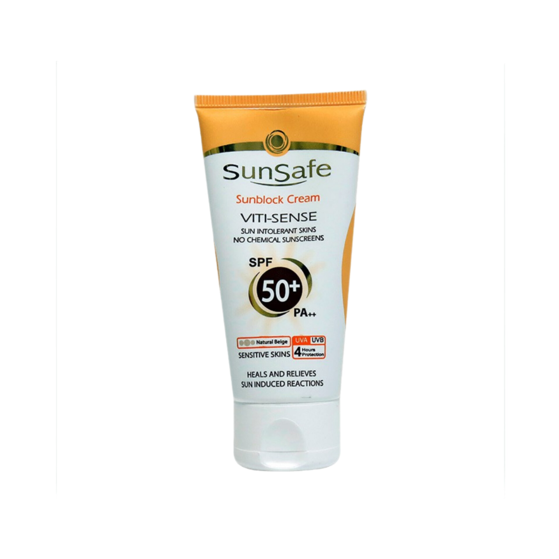 کرم ضد آفتاب فیزیکال پوست حساس + 50 SPF سان سیف
Sunblock Cream VITI-SENSE